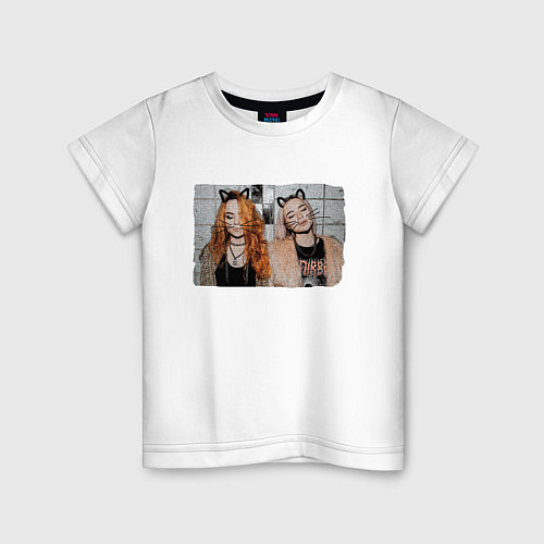 Детская футболка Группа Кис-Кис / Белый – фото 1