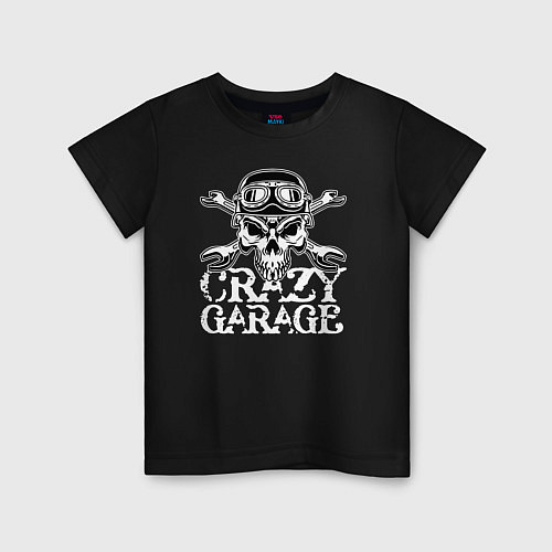 Детская футболка Crazy garage / Черный – фото 1
