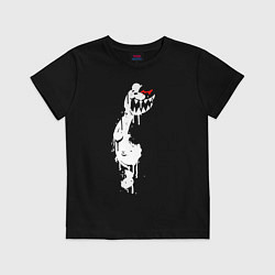 Футболка хлопковая детская Monokuma paint, цвет: черный