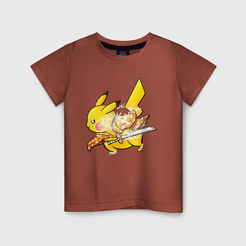 Детская футболка ПикаСамурай / Кирпичный – фото 1