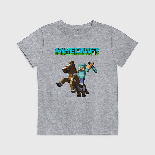 Детская футболка Minecraft / Меланж – фото 1