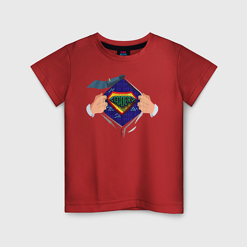 Детская футболка Coder / Красный – фото 1