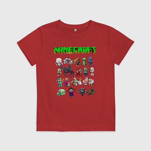 Детская футболка Minecraft / Красный – фото 1