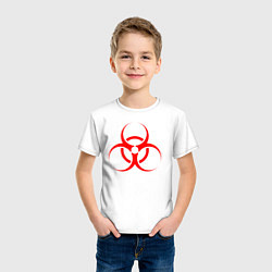 Футболка хлопковая детская BIOHAZARD, цвет: белый — фото 2