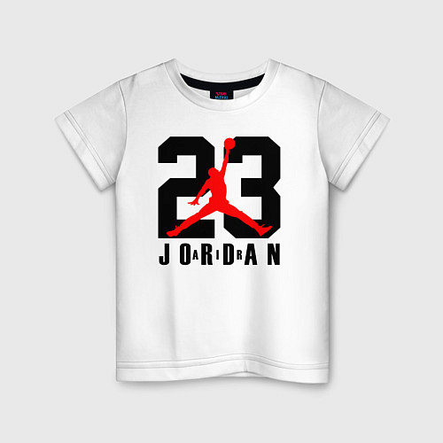 Детская футболка MICHAEL JORDAN 23 / Белый – фото 1