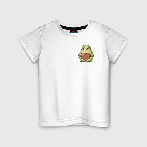 Детская футболка Avocado Heart / Белый – фото 1