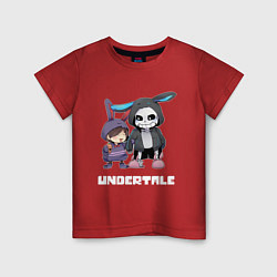 Футболка хлопковая детская UNDERTALE, цвет: красный