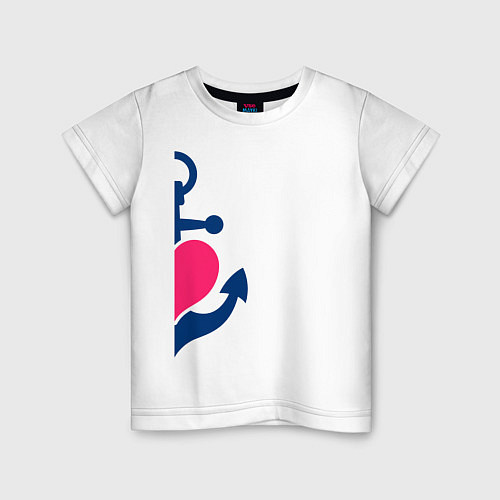Детская футболка Якорь / Белый – фото 1
