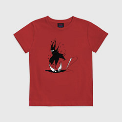Футболка хлопковая детская Hollow Knight, цвет: красный