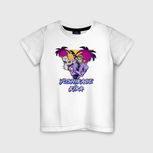 Детская футболка Кира Йошикаге и Killer Queen / Белый – фото 1