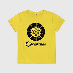 Футболка хлопковая детская PORTAL, цвет: желтый