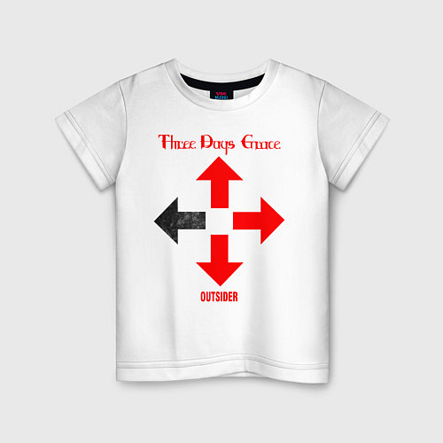 Детская футболка Three Days Grace / Белый – фото 1