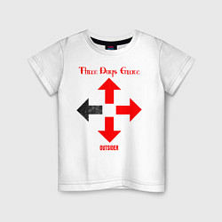 Футболка хлопковая детская Three Days Grace, цвет: белый