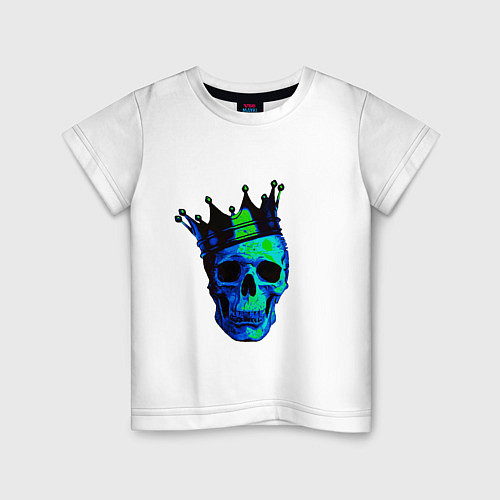 Детская футболка Skeleton King / Белый – фото 1