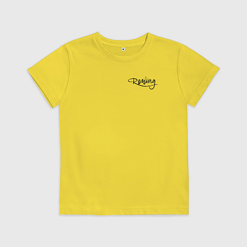 Детская футболка Rowing / Желтый – фото 1