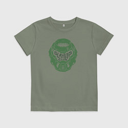 Футболка хлопковая детская Slayers Club, цвет: авокадо
