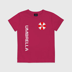 Футболка хлопковая детская UMBRELLA CORP, цвет: маджента