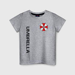 Футболка хлопковая детская UMBRELLA CORP, цвет: меланж