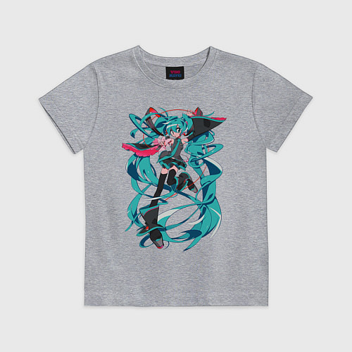 Детская футболка Hatsune Miku Expo / Меланж – фото 1