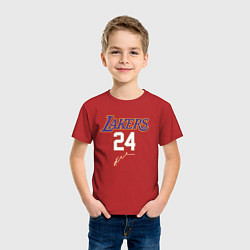 Футболка хлопковая детская LA LAKERS, цвет: красный — фото 2