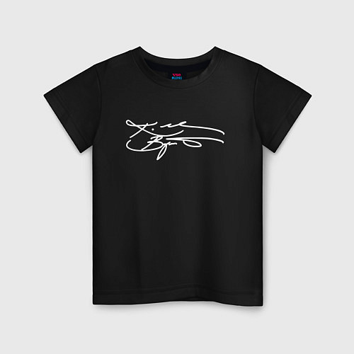 Детская футболка KOBE BRYANT АВТОГРАФ / Черный – фото 1