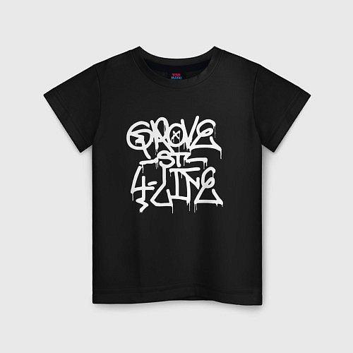 Детская футболка GROVE STREET 4 LIFE / Черный – фото 1