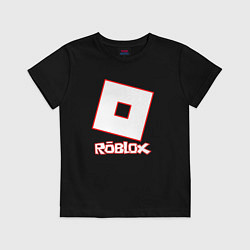 Футболка хлопковая детская ROBLOX, цвет: черный