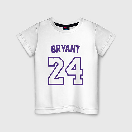 Детская футболка Bryant 24 / Белый – фото 1