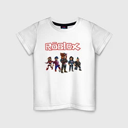 Футболка хлопковая детская ROBLOX, цвет: белый