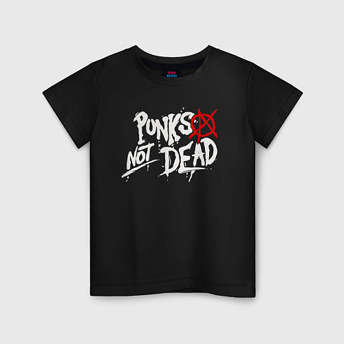 Детская футболка Punks not dead / Черный – фото 1