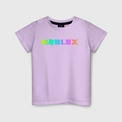 Футболка хлопковая детская ROBLOX, цвет: лаванда