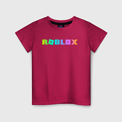 Футболка хлопковая детская ROBLOX, цвет: маджента