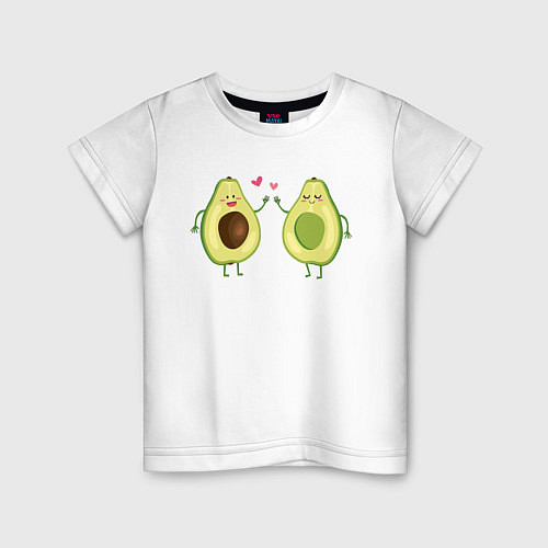 Детская футболка Авокадо / Белый – фото 1