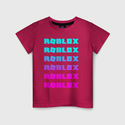 Футболка хлопковая детская ROBLOX, цвет: маджента