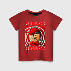 Футболка хлопковая детская ROBLOX, цвет: красный