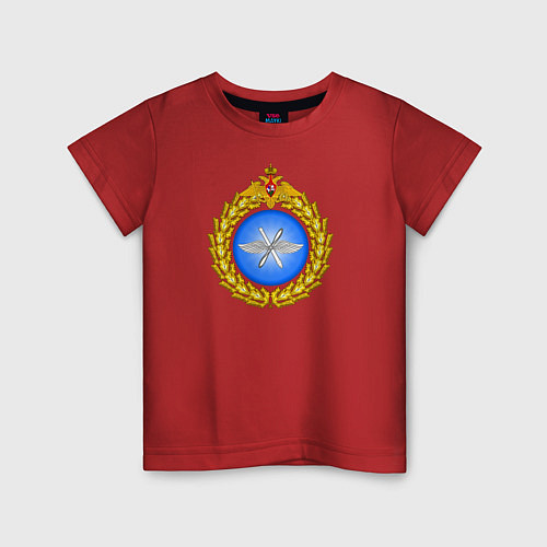 Детская футболка Военно - воздушные силы / Красный – фото 1