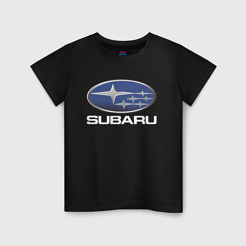 Детская футболка SUBARU / Черный – фото 1