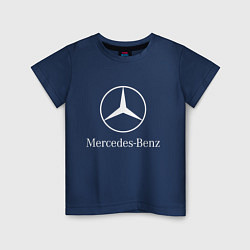 Футболка хлопковая детская MERCEDES, цвет: тёмно-синий