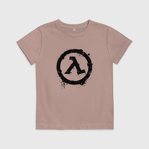 Детская футболка HALF-LIFE / Пыльно-розовый – фото 1