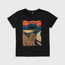 Футболка хлопковая детская КОРЖИК КРИК, цвет: черный