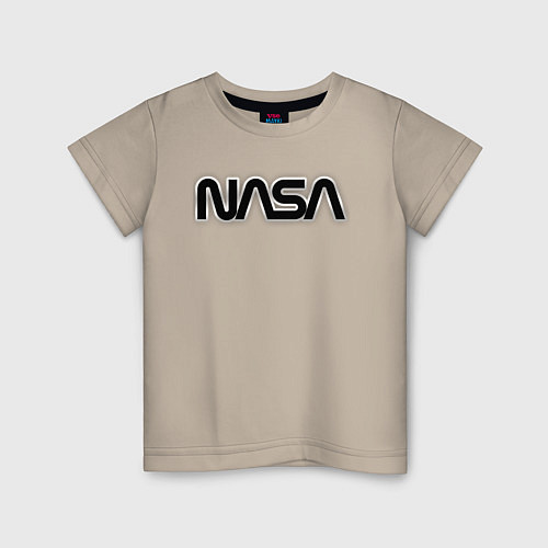 Детская футболка NASA / Миндальный – фото 1