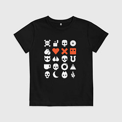 Футболка хлопковая детская LOVE DEATH ROBOTS LDR, цвет: черный