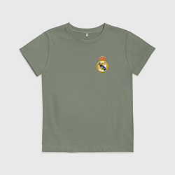 Футболка хлопковая детская РЕАЛ МАДРИД, цвет: авокадо