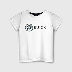 Футболка хлопковая детская Buick, цвет: белый