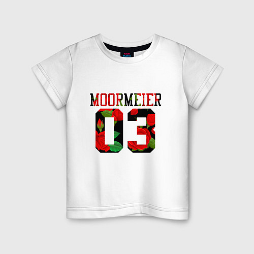 Детская футболка PAYTON MOORMEIER Розы / Белый – фото 1