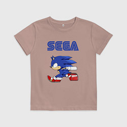 Футболка хлопковая детская SEGA, цвет: пыльно-розовый