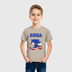 Футболка хлопковая детская SEGA, цвет: миндальный — фото 2
