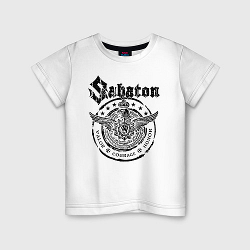 Детская футболка Sabaton / Белый – фото 1