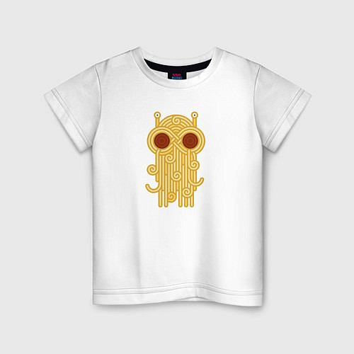 Детская футболка The flying spaghetti monster / Белый – фото 1