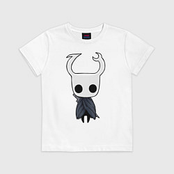 Футболка хлопковая детская Рыцарь Hollow Knight, цвет: белый